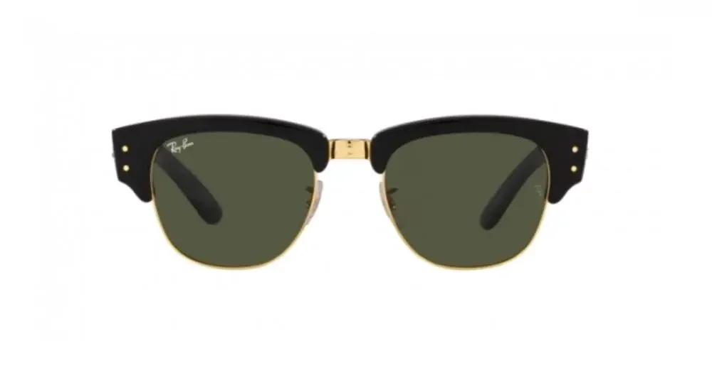 Ray-Ban RB0316S Mega Clubmaster Tortoise Arista Green Lens 50mm New